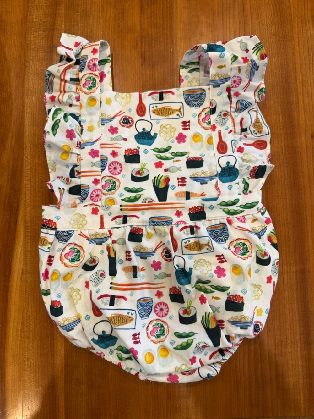 Worthy Threads Sushi Print Onesie